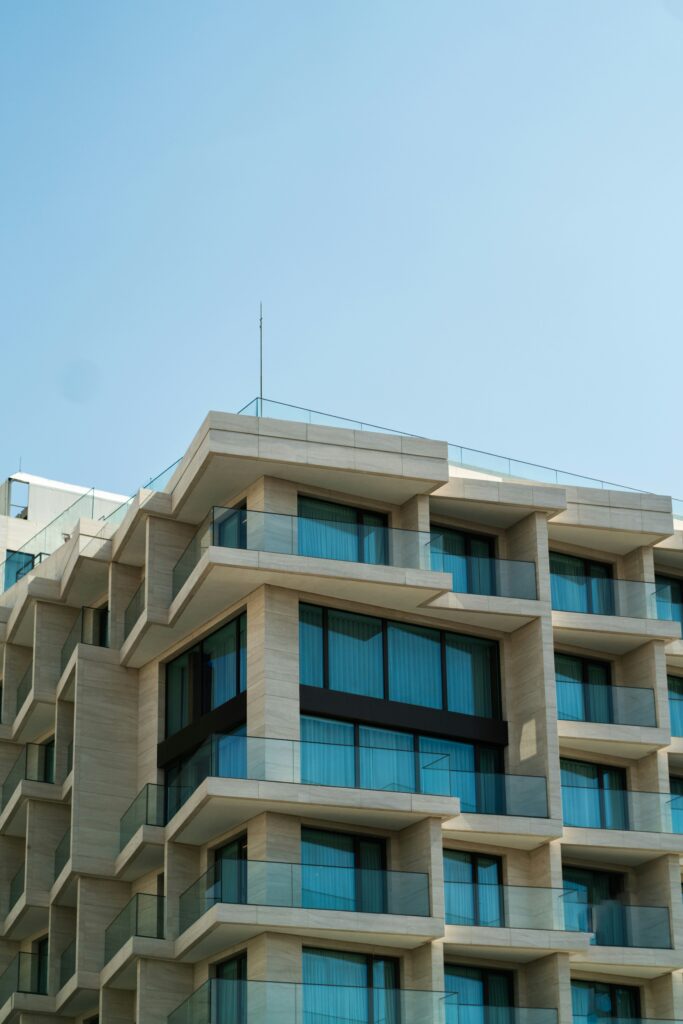Athens apartment building facade